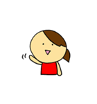 表情くるくる女の子（個別スタンプ：2）