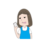 On the head in yellow farm（個別スタンプ：21）