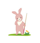 ウサギのポーラ 今日はビリヤード（個別スタンプ：36）