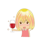 Lovely Blonde Girl（個別スタンプ：6）