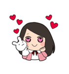 かわいい女の子のスタンプです（個別スタンプ：7）