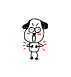 ラフな線で描かれた犬（個別スタンプ：2）