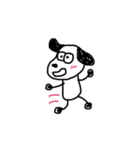 ラフな線で描かれた犬（個別スタンプ：22）