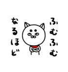 白い犬。（個別スタンプ：5）