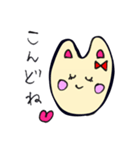 りぼんうさぎちゃんスタンプ（個別スタンプ：4）