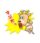 シカ100％ with ウマ（個別スタンプ：14）