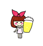 赤いリボンの女の子 2（個別スタンプ：39）