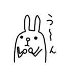挙手するウサギ（個別スタンプ：26）