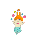 うさぎたちと。（個別スタンプ：1）