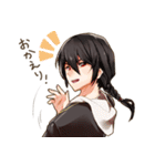 エルフ系少女と三つ編み系男子（個別スタンプ：6）
