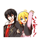 エルフ系少女と三つ編み系男子（個別スタンプ：37）