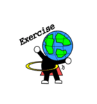 地球儀くん（個別スタンプ：7）