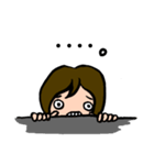 バールのような物を持った30代の女（個別スタンプ：1）