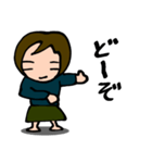 バールのような物を持った30代の女（個別スタンプ：37）