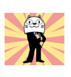 となりの猫山係長（個別スタンプ：10）