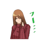 セーター娘（個別スタンプ：11）