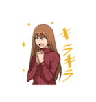 セーター娘（個別スタンプ：14）