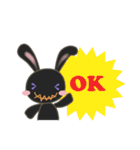 クロウサギ（個別スタンプ：8）