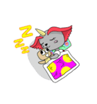 Horned baby bear（個別スタンプ：10）
