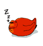 真っ赤なペンぎんの赤ちゃん（個別スタンプ：11）