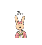 あいづちうさぎちゃん（個別スタンプ：3）
