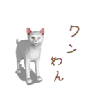 にゃんだか憎めにゃい奴。1 白猫（個別スタンプ：13）