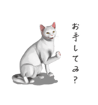 にゃんだか憎めにゃい奴。1 白猫（個別スタンプ：15）