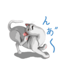にゃんだか憎めにゃい奴。1 白猫（個別スタンプ：20）