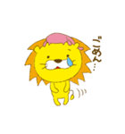 ねこのせライオン（個別スタンプ：18）