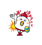 にわとりのトットさん 5/日本語バージョン（個別スタンプ：1）