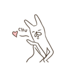 オラオラ系うさぎ先輩の「ちょ…まてよ」（個別スタンプ：26）