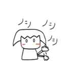無口なしろと饒舌なクロ（個別スタンプ：25）