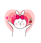 うさぎのみみ子らぶりーはっぴー前向き編（個別スタンプ：37）