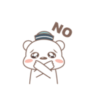 A Cute white bear（個別スタンプ：17）