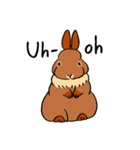 英語でうさぎ（個別スタンプ：21）