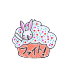 ラブリーな動物のカップケーキ（個別スタンプ：26）