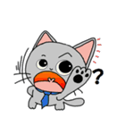 猫サラリーマンのスタンプ（個別スタンプ：27）