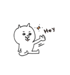 白ねこ ヨガ愛好家専用スタンプ 第4弾（個別スタンプ：5）