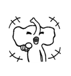 小さな白い象（個別スタンプ：3）