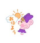 ピンクのクマ（個別スタンプ：6）