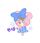 ピンクのクマ（個別スタンプ：22）