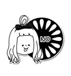 モノトーンちゃん（個別スタンプ：12）