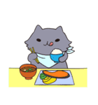 くろねこ団のゆるい日常スタンプ（個別スタンプ：7）