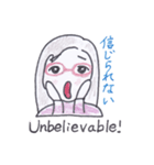 バイリンガルのメガネっ子モナちゃん（個別スタンプ：21）