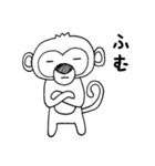 おさるのモキモキ（個別スタンプ：12）