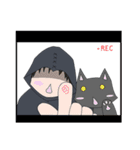 Friends クロ＆くろ（個別スタンプ：40）
