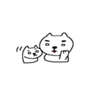 一本眉毛猫さん（個別スタンプ：39）