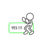 棒人間スタンプ。（個別スタンプ：25）