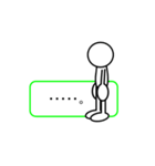棒人間スタンプ。（個別スタンプ：33）