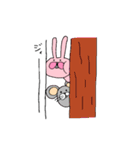 イライラするウサネズミ（個別スタンプ：18）